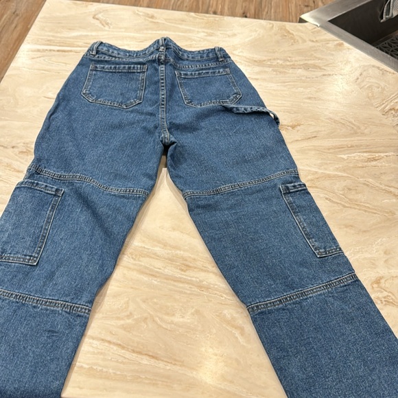 Women’s cargo jeans, size large imperfect condition - Picture 5 of 5